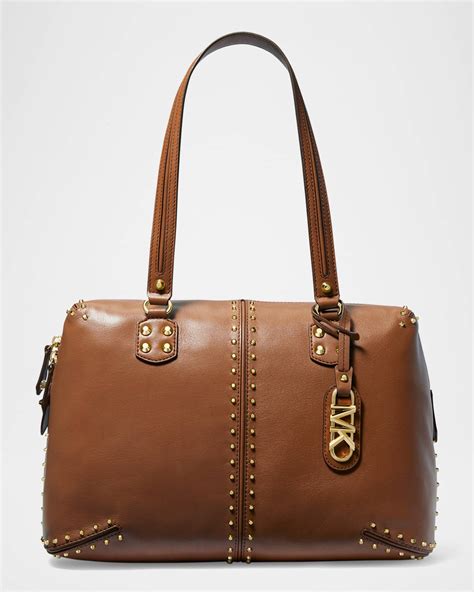 michael kors astor studded handbag|Michael Kors astor large studded.